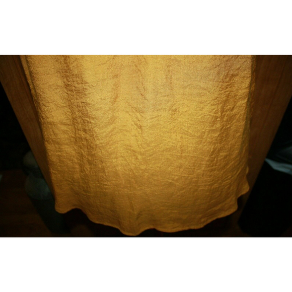 Perch By Blu Pepper Womens Blouse Orange Floral Lace Notch Neck Pleated 1XL GUC - Picture 3 of 6